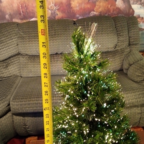 Bradford Sightsational Mega Beight 32” Fiber Optic Star Dust Christmas Tree - Picture 6 of 8